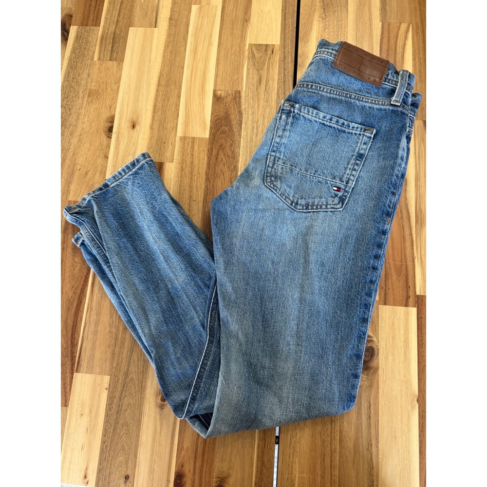 Tommy Hilfiger Jeans distressed Mens W29 L30‎ Blue Droite SlimStraight Denim